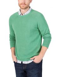 Timezone Sweter w kolorze zielonym rozmiar: L. Zielone swetry męskie Timezone, l, bez wzorów, z bawełny, bez kołnierzyka. Za 105.38 zł.