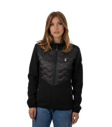 Kurtka hybrydowa damska CELSI. Czarne kurtki damskie Aulp, l, bez wzorów, z dzianiny, bez kaptura, narciarskie. Za 449.99 zł.
