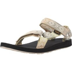 Sandały TEVA ORIGINAL UNIVERSAL SUNSCA Zielony. Zielone sandały damskie Teva, bez wzorów, z tkaniny, bez obcasa. Za 208.99 zł.