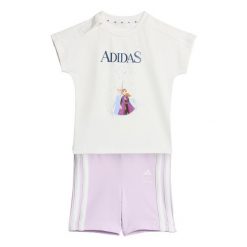 Zestaw Koszulek Adidas Disney Frozen. Białe spodnie dresowe damskie Adidas, bez wzorów, z dresówki. Za 179.00 zł.