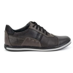 Polbut Buty męskie casual 1801P szare. Szare buty sportowe na co dzień męskie na jesień, z jeansu, bez zapięcia. Za 319.69 zł.