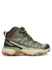 Salomon Trekkingi X Ultra 360 Edge Mid GTX L49098800 Zielony. Zielone obuwie trekkingowe damskie Salomon. Za 729.99 zł.