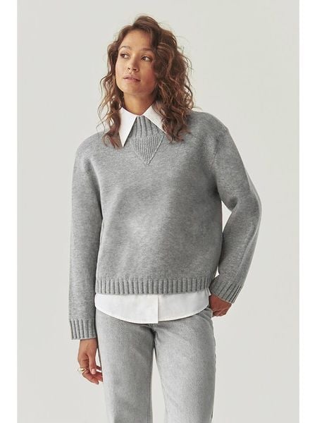 TATUUM Sweter "Malmana 1" w kolorze szarym rozmiar: M. Szare golfy damskie Tatuum, m, z wełny, bez kołnierzyka. Za 348.90 zł.