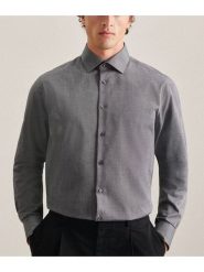 Seidensticker Koszula - Shaped fit - w kolorze szarym rozmiar: 40. Szare koszule męskie Seidensticker, bez wzorów, z bawełny, bez kołnierzyka, bez ramiączek. Za 149.31 zł.