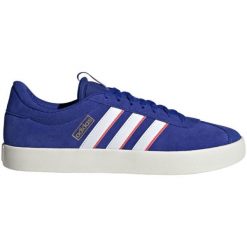 Buty adidas Vl Court 3.0 M ID6283 niebieskie. Niebieskie buty sportowe na co dzień męskie z gumy, bez zapięcia. Za 456.81 zł.