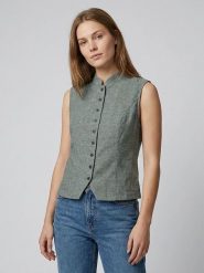 MOSS COPENHAGEN Kamizelka "Viana" w kolorze zielonym rozmiar: S. Zielone kamizelki damskie MOSS COPENHAGEN, s. Za 158.47 zł.