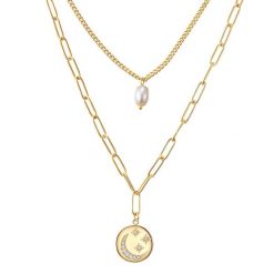 Valero Pearls Stal nierdzewna Preciosa Perła hodowlana słodkowodna Naszyjniki 1 ct Damski. Białe naszyjniki damskie Valero Pearls, pozłacane. Za 319.99 zł.