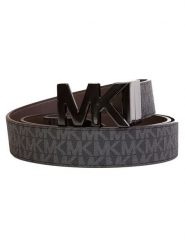 Michael Kors Pasek dwustronny w kolorze czarno-ciemnobrązowym rozmiar: onesize. Brązowe paski damskie Michael Kors, bez wzorów, z materiału. Za 405.61 zł.