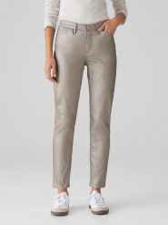 OPUS Dżinsy - Slim fit - w kolorze szarobrązowym rozmiar: 38/L28. Brązowe jeansy damskie Opus. Za 221.88 zł.