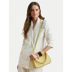 Torebka LAUREN RALPH LAUREN. Żółte torebki klasyczne damskie Lauren Ralph Lauren, bez wzorów, bez dodatków. Za 1,069.00 zł.