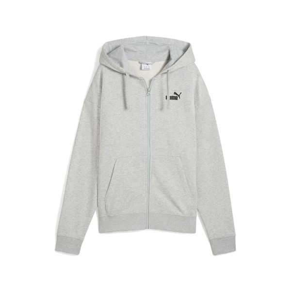 Damska rozpinana bluza z kapturem i małym logo ESS Comfort PUMA. Czarne bluzy z kapturem damskie Puma, l, z dzianiny. Za 222.15 zł.