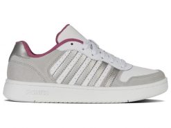 Buty sportowe COURT PALISADES (96931-058-M). Białe buty sportowe na co dzień damskie K-Swiss, bez wzorów, na fitness i siłownię. Za 139.00 zł.