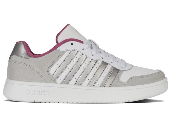 Buty sportowe COURT PALISADES (96931-058-M). Białe buty sportowe na co dzień damskie K-Swiss, bez wzorów, na fitness i siłownię. Za 119.00 zł.