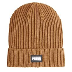 Czapka Prążkowana Akryl Z Mankietami Classic. Brązowe czapki męskie Puma, prążkowane. Za 110.99 zł.