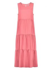 Sublevel Sukienka w kolorze różowym rozmiar: M. Różowe sukienki damskie Sublevel, m, bez wzorów, z wiskozy, bez kołnierzyka, bez ramiączek, midi. Za 82.99 zł.