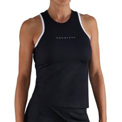 Stock Padel S.L. Endless Essential Czarny T-shirt. Czarne t-shirty damskie 55PROTEC, l, bez wzorów, bez kołnierzyka. Za 297.99 zł.