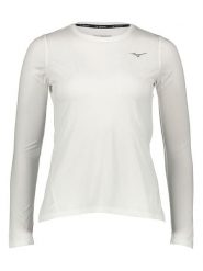 Mizuno Koszulka funkcyjna "Impulse Core" w kolorze białym rozmiar: S. Białe bluzki sportowe damskie Mizuno, s, bez wzorów, bez ramiączek. Za 79.21 zł.