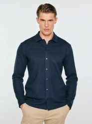 Bluzka męska polo z długim rękawem granatowa lisser 403. Niebieskie koszulki polo męskie Big Star, l, bez wzorów, z bawełny, bez ramiączek. Za 159.99 zł.
