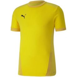 Koszulka do piłki nożnej męska Puma teamGOAL 23 Jersey. Żółte t-shirty sportowe męskie Puma, m, z jersey, bez ramiączek, do piłki nożnej. Za 78.00 zł.