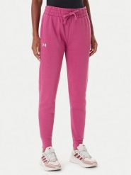 Under Armour Spodnie dresowe Ua Rival 1379438 Różowy Loose Fit. Czerwone spodnie dresowe damskie Under Armour, s, bez wzorów, z bawełny. Za 219.99 zł.