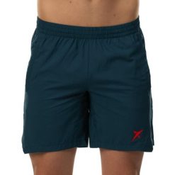 Short Drop Shot Egan. Niebieskie szorty męskie DROP SHOT, bez wzorów, z materiału, sportowe. Za 192.95 zł.