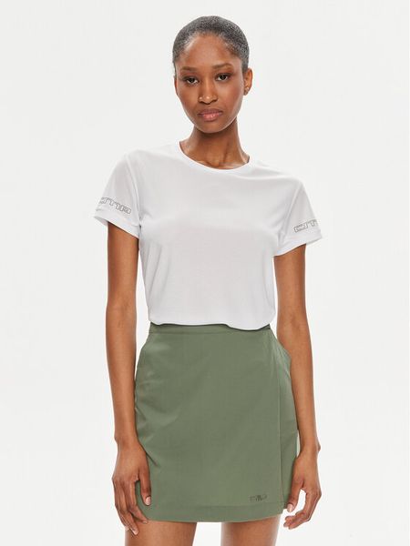 CMP Koszulka techniczna 33N6316 Biały Regular Fit. Białe bluzki sportowe damskie CMP, bez wzorów, z syntetyku, bez ramiączek. Za 89.99 zł.