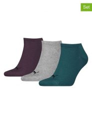 Puma Skarpety (3 pary) w kolorze fioletowo-szaro-zielonym rozmiar: 47-49. Różowe skarpetki męskie Puma, bez wzorów, prążkowane. Za 28.51 zł.