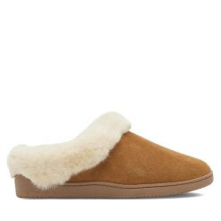 Kapcie MYSLIPPERS. Brązowe kapcie damskie MYSLIPPERS. Za 99.99 zł.