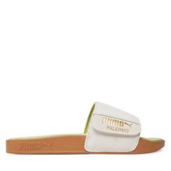 Klapki Puma. Szare klapki damskie Puma, bez wzorów, bez obcasa. Za 229.99 zł.