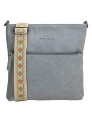 Beagles Torebka w kolorze błękitno-szarym - 26 x 25 x 4 cm rozmiar: onesize. Niebieskie torebki klasyczne damskie Beagles, bez wzorów, z materiału, bez dodatków. Za 82.99 zł.