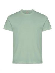 Clique Basic-T T‑shirt męska dopasowany krój. Zielone t-shirty męskie CLIQUE, m, bez wzorów, z bawełny, bez kołnierzyka. Za 82.69 zł.