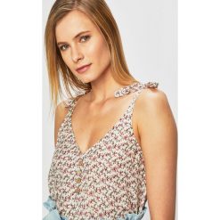 Answear - Top. Białe topy damskie ANSWEAR, m, bez wzorów, z tkaniny, bez kołnierzyka. W wyprzedaży za 39.90 zł.