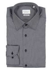 Eterna Koszula - Modern fit - w kolorze granatowo-szarym rozmiar: 41. Niebieskie koszule męskie Eterna, bez wzorów, z bawełny, bez kołnierzyka, bez ramiączek. Za 122.38 zł.