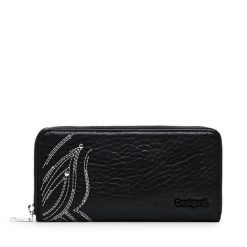 Portfel Desigual. Czarne portfele damskie Desigual, bez wzorów. Za 189.99 zł.