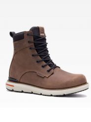 Kamik Skórzane botki "Brodyl" w kolorze jasnobrązowym rozmiar: 46. Brązowe buty zimowe męskie Kamik, z materiału, bez zapięcia. Za 343.41 zł.