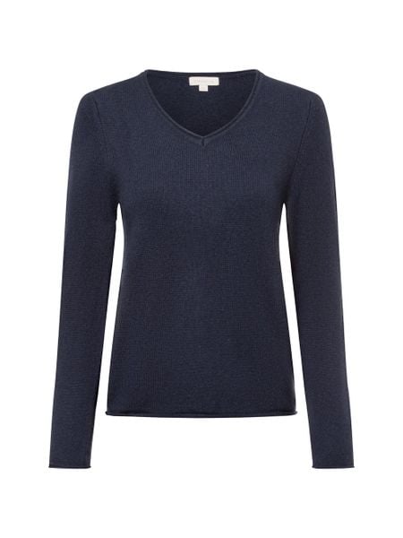 Brookshire Sweter z dzianiny Kobiety Bawełna niebieski, S. Niebieskie swetry klasyczne damskie brookshire, s, z bawełny, bez kołnierzyka. Za 249.95 zł.