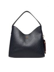 Tommy Hilfiger Torebka Th Icon Shoulder Bag Mono AW0AW18141 Granatowy. Niebieskie torebki klasyczne damskie Tommy Hilfiger, bez wzorów, ze skóry, bez dodatków. Za 649.99 zł.