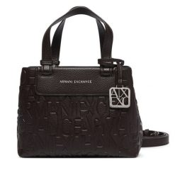Torebka Armani Exchange. Brązowe torebki klasyczne damskie Armani Exchange, bez wzorów, bez dodatków. Za 589.99 zł.