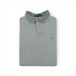 Second life - Koszulka polo męska z krótkim rękawem szara - Stan dobry. Szare koszulki polo męskie Ralph Lauren, m, bez wzorów, bez ramiączek. Za 97.25 zł.