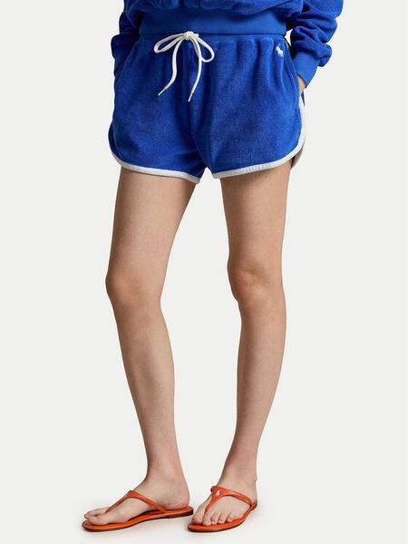 Polo Ralph Lauren Szorty sportowe 211A12956001 Niebieski Relaxed Fit. Niebieskie spodenki sportowe damskie Polo Ralph Lauren, xs, z bawełny. Za 509.99 zł.