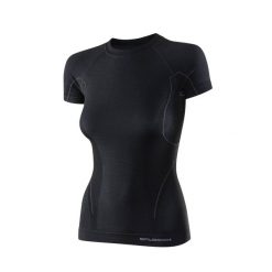 Koszulka wełniana z krótkim rękawem damska Brubeck ACTIVE WOOL. Czarne t-shirty damskie Brubeck, m, bez wzorów, z elastanu, bez kołnierzyka. Za 190.99 zł.