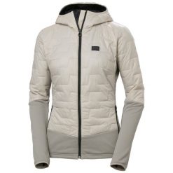 Damska kurtka puchowa Helly Hansen Lifaloft Hybrid Insulator. Szare kurtki damskie Helly Hansen, na zimę, bez wzorów, z puchu, bez kaptura. W wyprzedaży za 588.00 zł.