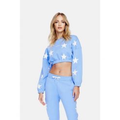 Bluza fitness damska Cardio Bunny Milky way. Niebieskie bluzy bez kaptura damskie Cardio Bunny, s. Za 99.00 zł.