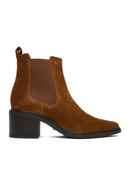 MEXX Botki CEO-MX/046C-WI44 Brązowy. Brązowe botki damskie Mexx, ze skóry, bez obcasa, na słupku, bez zapięcia. Za 369.99 zł.