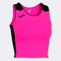 Tank top do biegania damski Joma Record II Crop top. Czarne topy damskie Joma, s, bez wzorów, bez kołnierzyka. Za 116.15 zł.