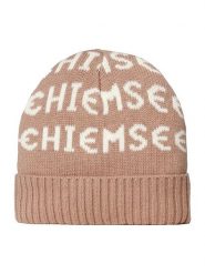 Chiemsee Czapka beanie "Sitka" w kolorze beżowym rozmiar: onesize. Brązowe czapki zimowe damskie Chiemsee, z bawełny. Za 70.08 zł.