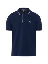 Nils Sundström koszulka polo Mężczyźni Bawełna niebieski, XXL. Niebieskie koszulki polo męskie Nils Sundström, m, bez wzorów, z bawełny, bez ramiączek. Za 129.95 zł.