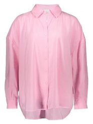 ONLY Carmakoma Bluzka w kolorze jasnoróżowym rozmiar: 46. Różowe bluzki damskie Only Carmakoma, bez wzorów, bez kołnierzyka, bez ramiączek. Za 117.73 zł.