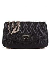 Guess Torebka w kolorze czarnym - 26 x 15 x 6 cm rozmiar: onesize. Czarne torebki klasyczne damskie Guess, z aplikacjami, z materiału, pikowane, bez dodatków. Za 417.28 zł.
