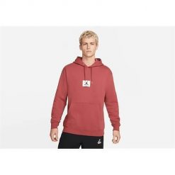 Bluza sportowa męska Nike Air Jordan Essentials Statement Fleece. Czerwone bluzy sportowe męskie Nike, bez wzorów, sportowe, bez kołnierzyka, bez ramiączek. Za 538.00 zł.